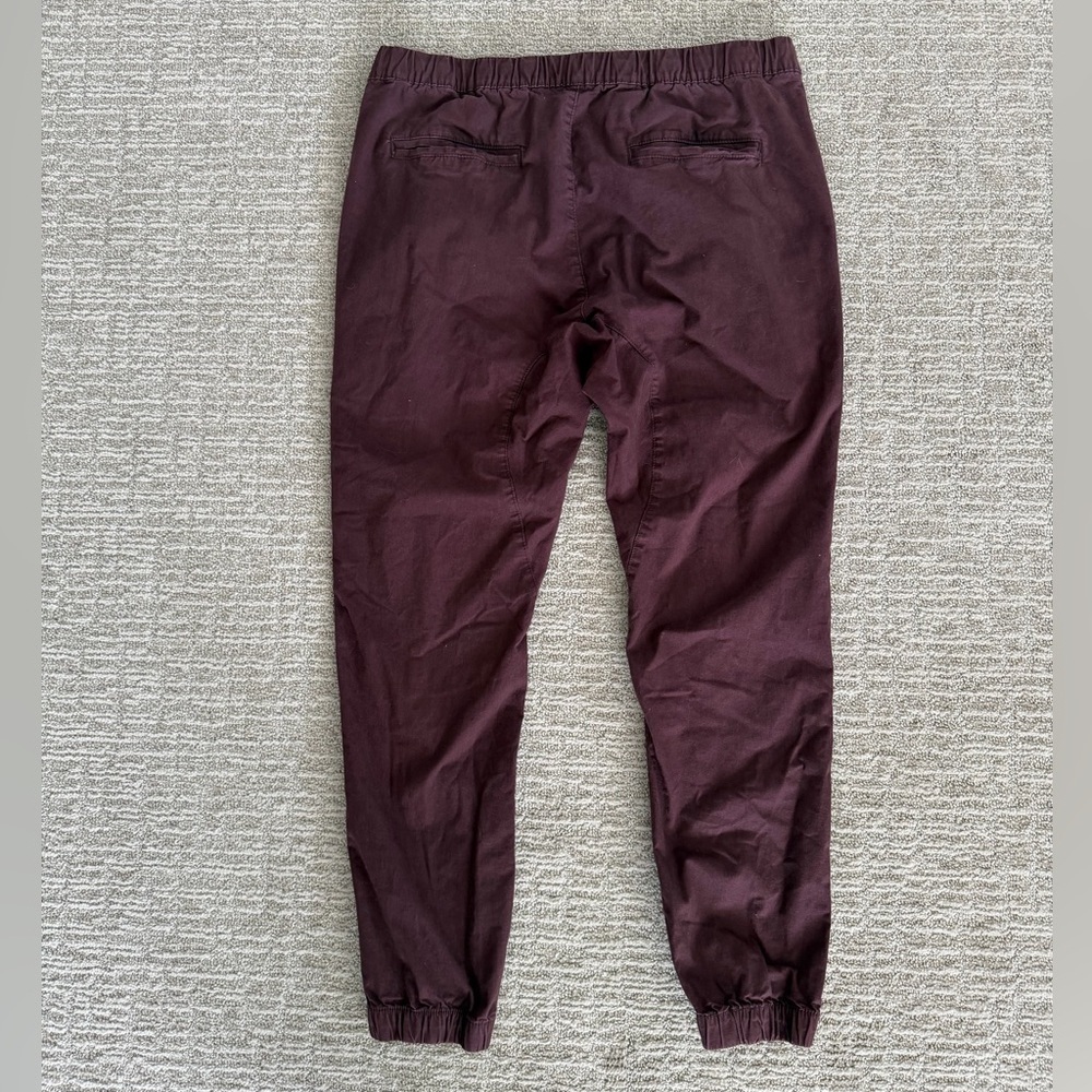 Cotton On Men's Jogger Pants - Burgundy - Picture 4 of 4